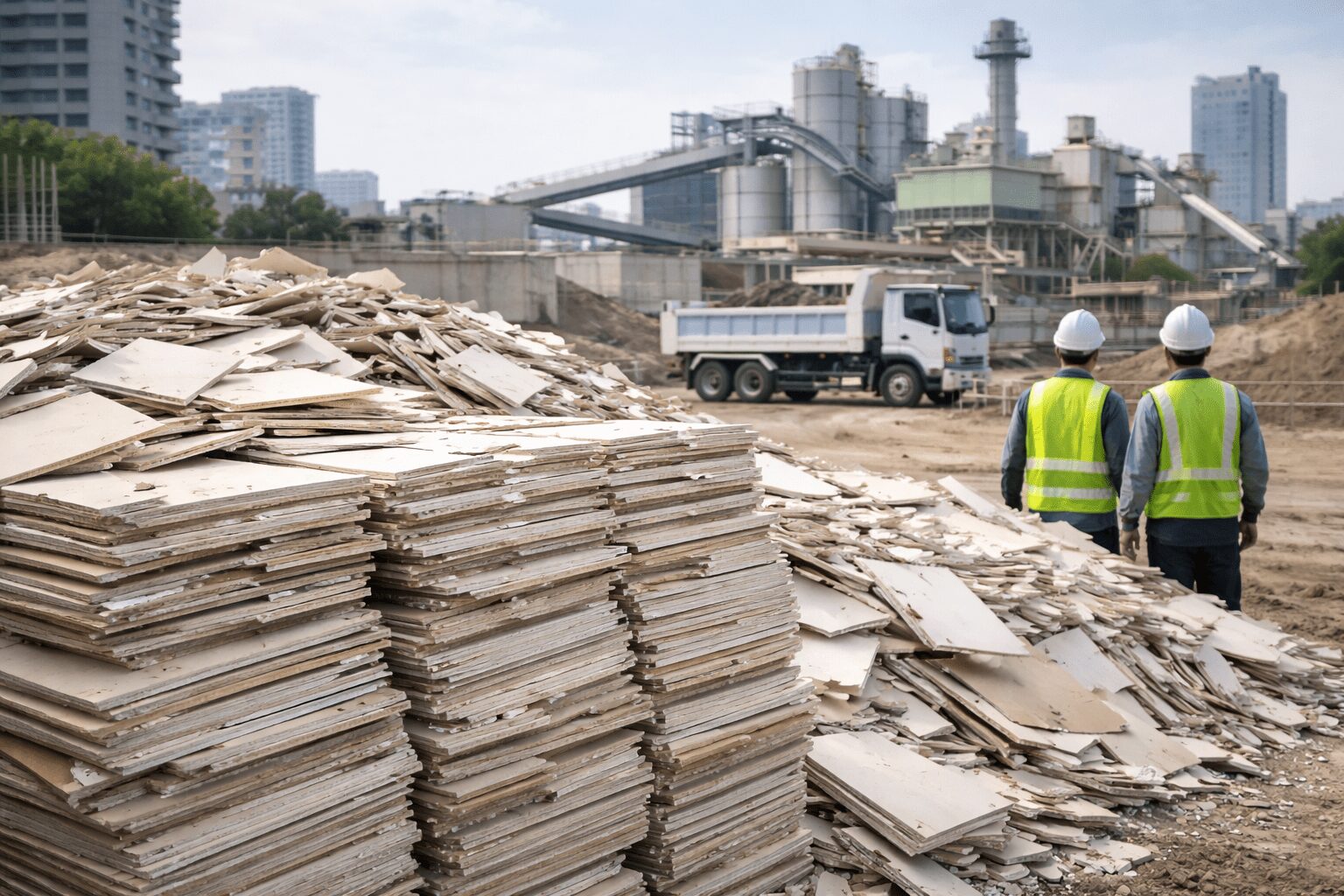 廃石膏ボードの処分方法