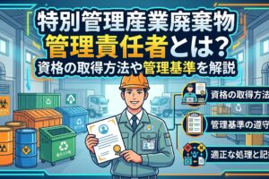 特別管理産業廃棄物管理責任者とは？資格の取得方法や管理基準を解説