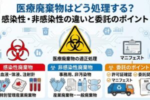医療廃棄物はどう処理する？感染性・非感染性の違いと委託のポイント