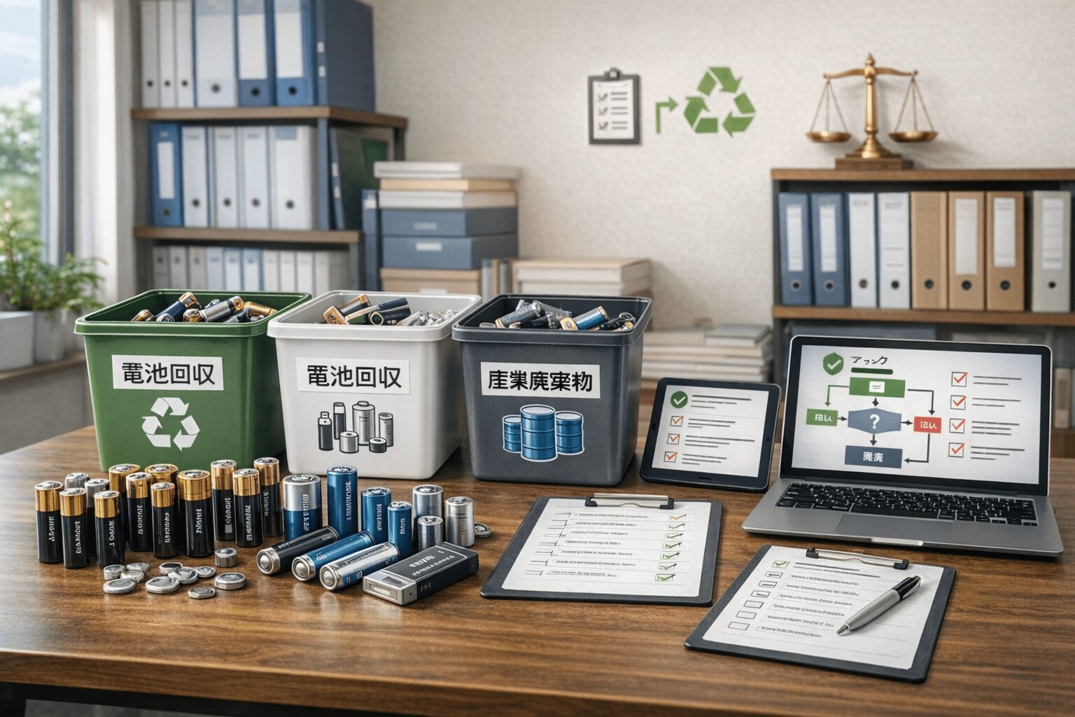 バッテリー回収と廃棄管理