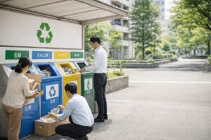 分別している風景