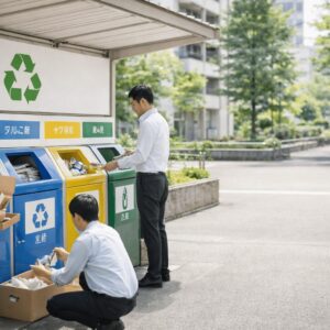 分別している風景