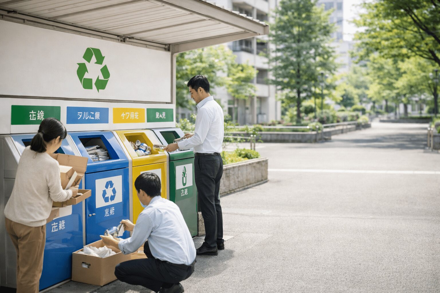 分別している風景